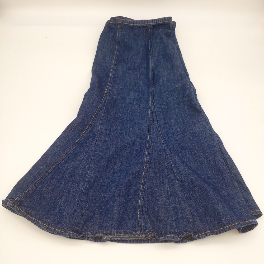 Liz Claiborne Lizwear Women’s Trumpet Fluted Denim Jean Skirt size 12 - Picture 3 of 4